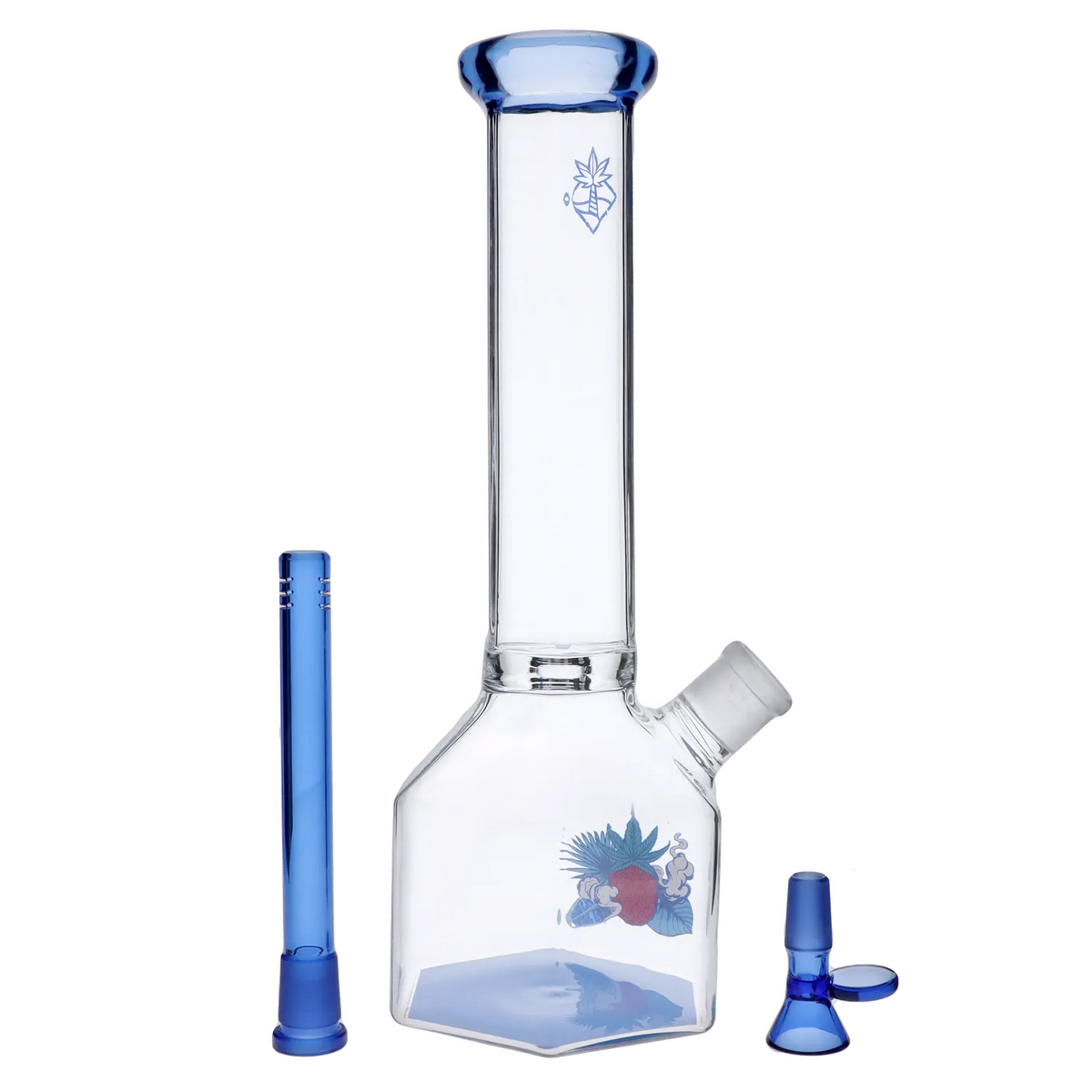 Cabana Cannabis Co. Pineapple Bong Light Blue - 12 in.