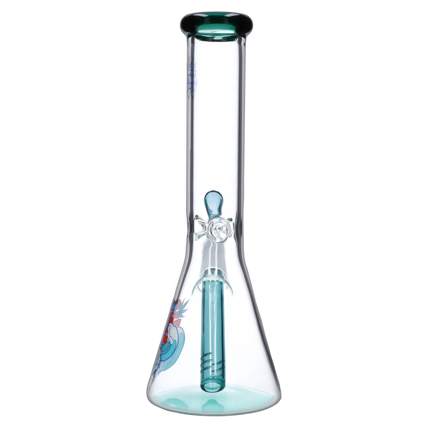 Cabana Cannabis Co. Surf Board Water Pipe Teal - 10in
