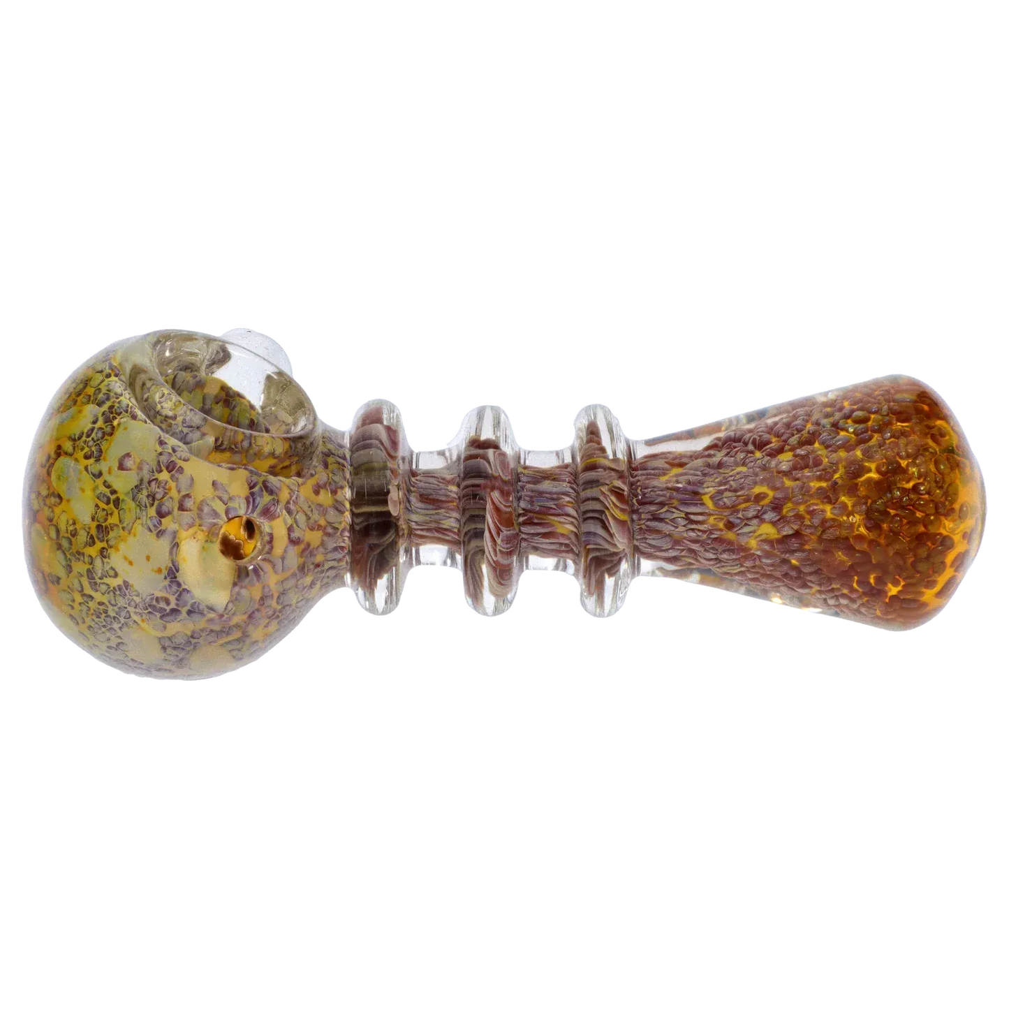 DHC Triple Ringed Speckled Spoon Pipe