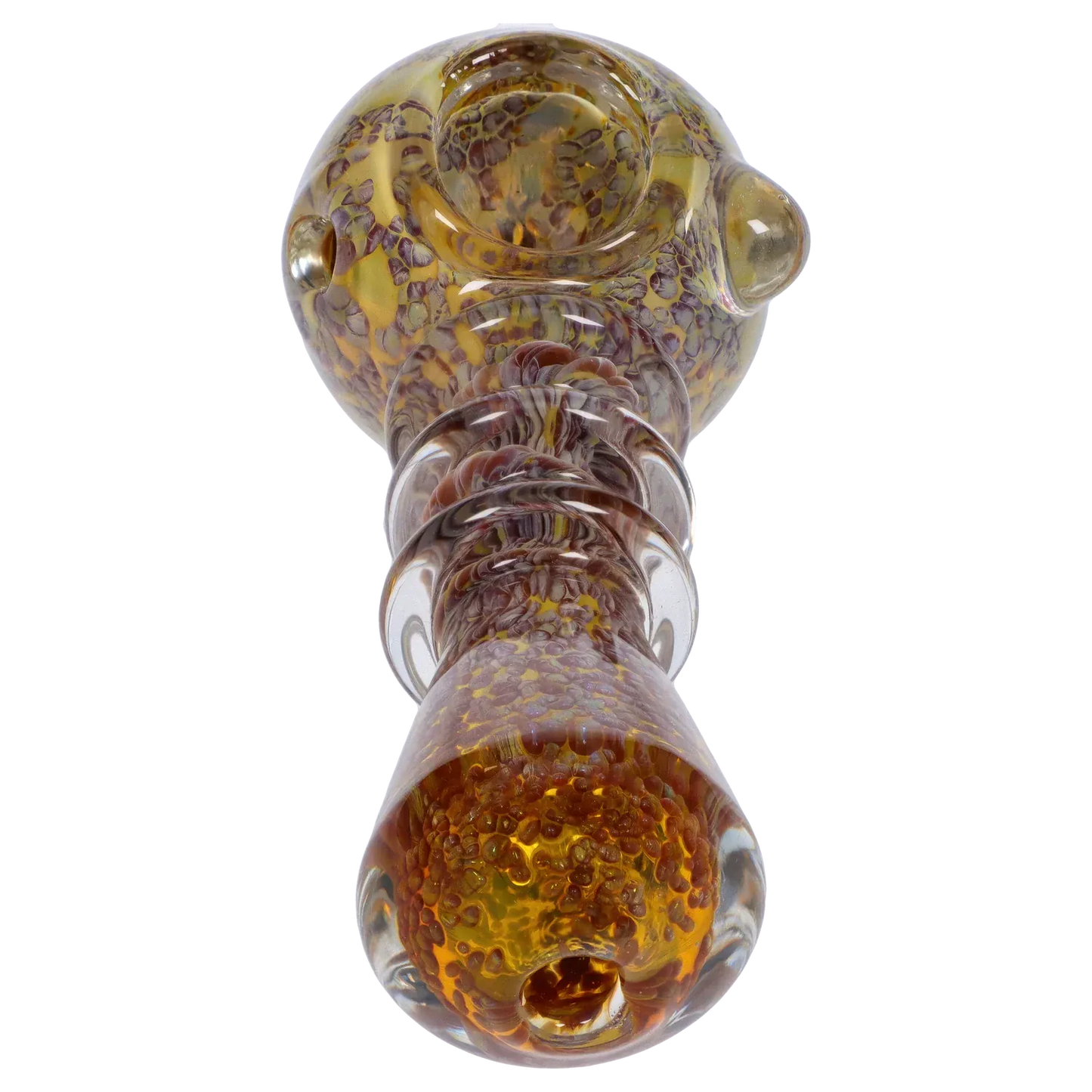 DHC Triple Ringed Speckled Spoon Pipe