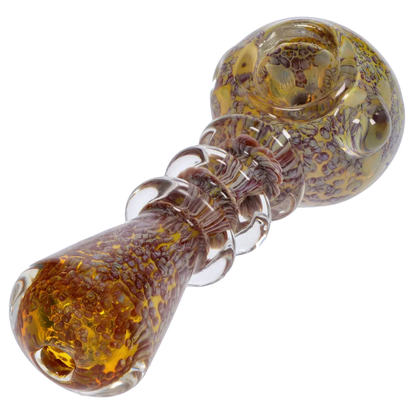 DHC Triple Ringed Speckled Spoon Pipe