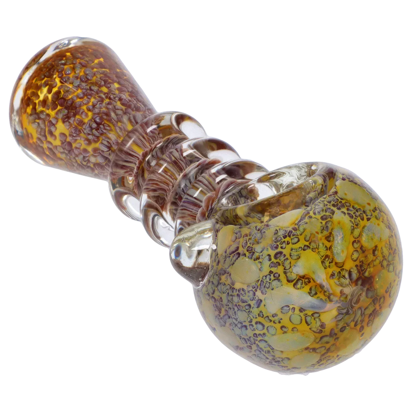 DHC Triple Ringed Speckled Spoon Pipe
