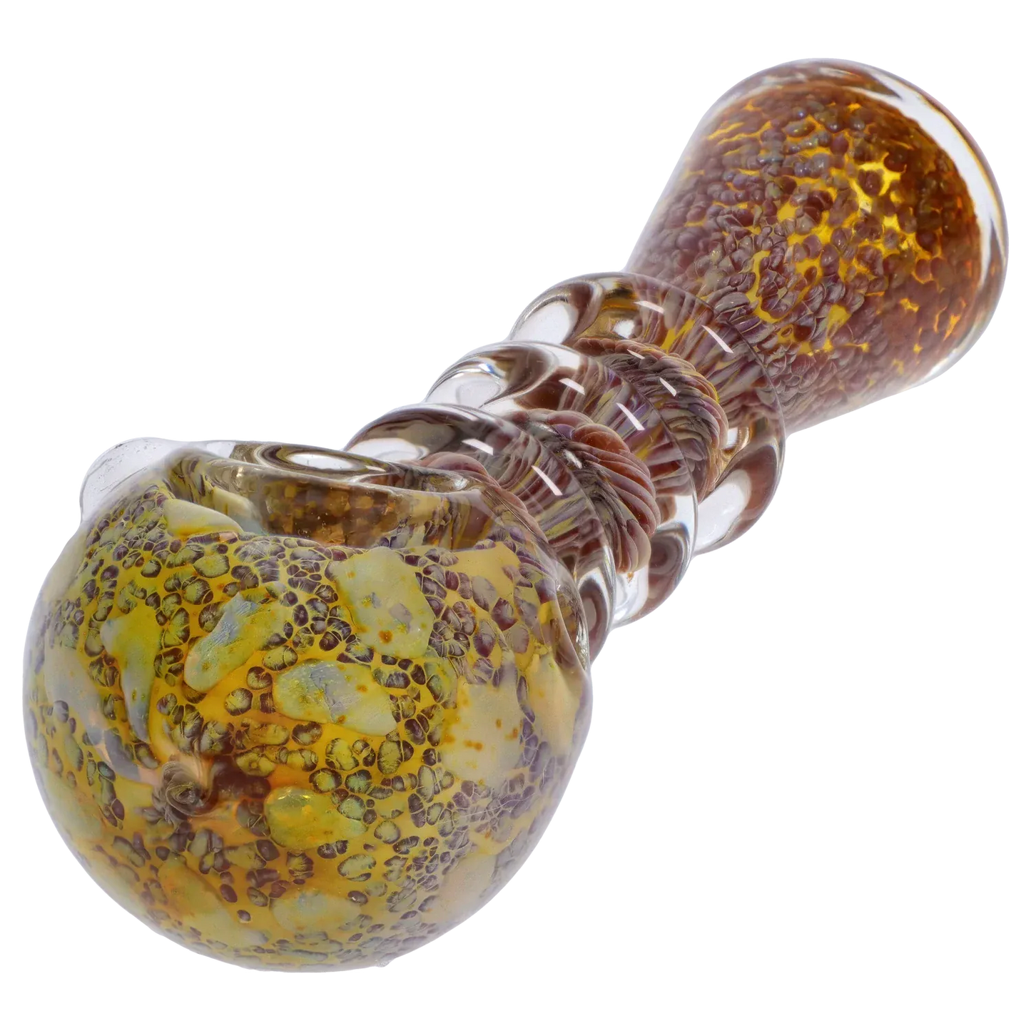 DHC Triple Ringed Speckled Spoon Pipe