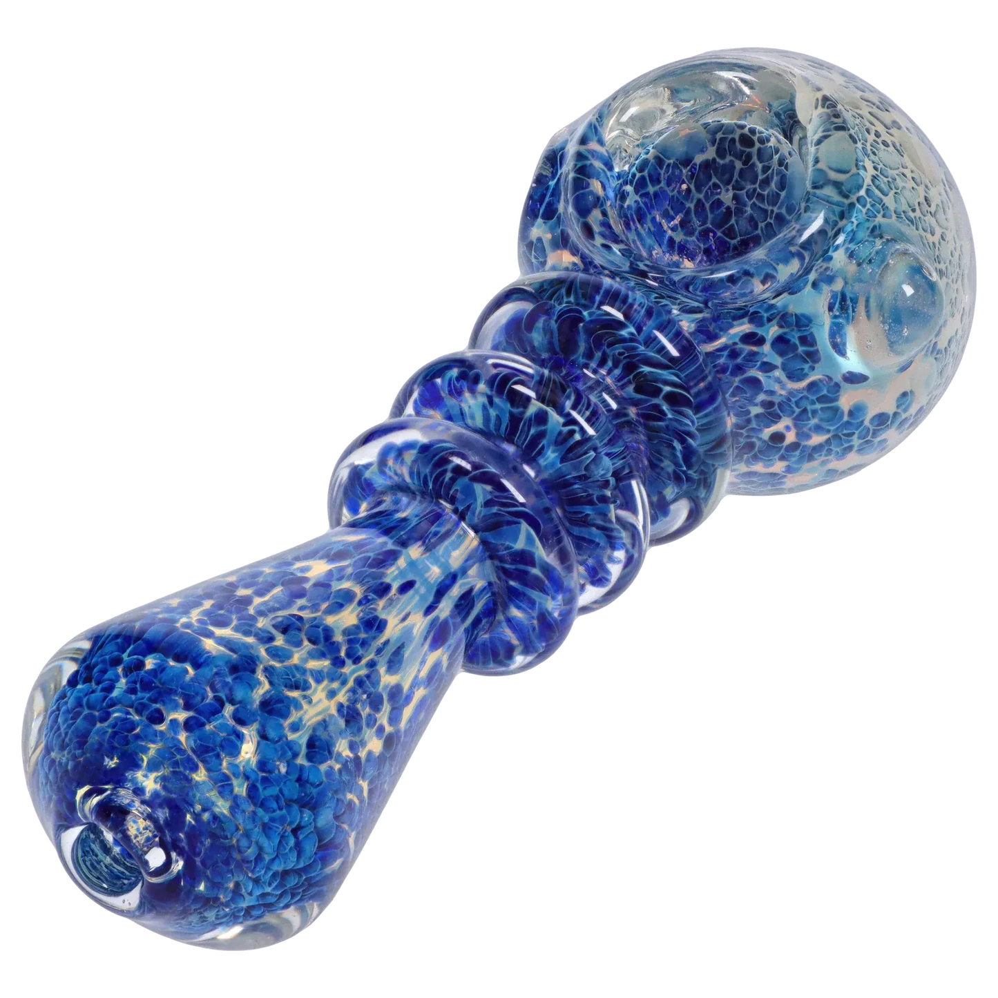 DHC Triple Ringed Speckled Spoon Pipe