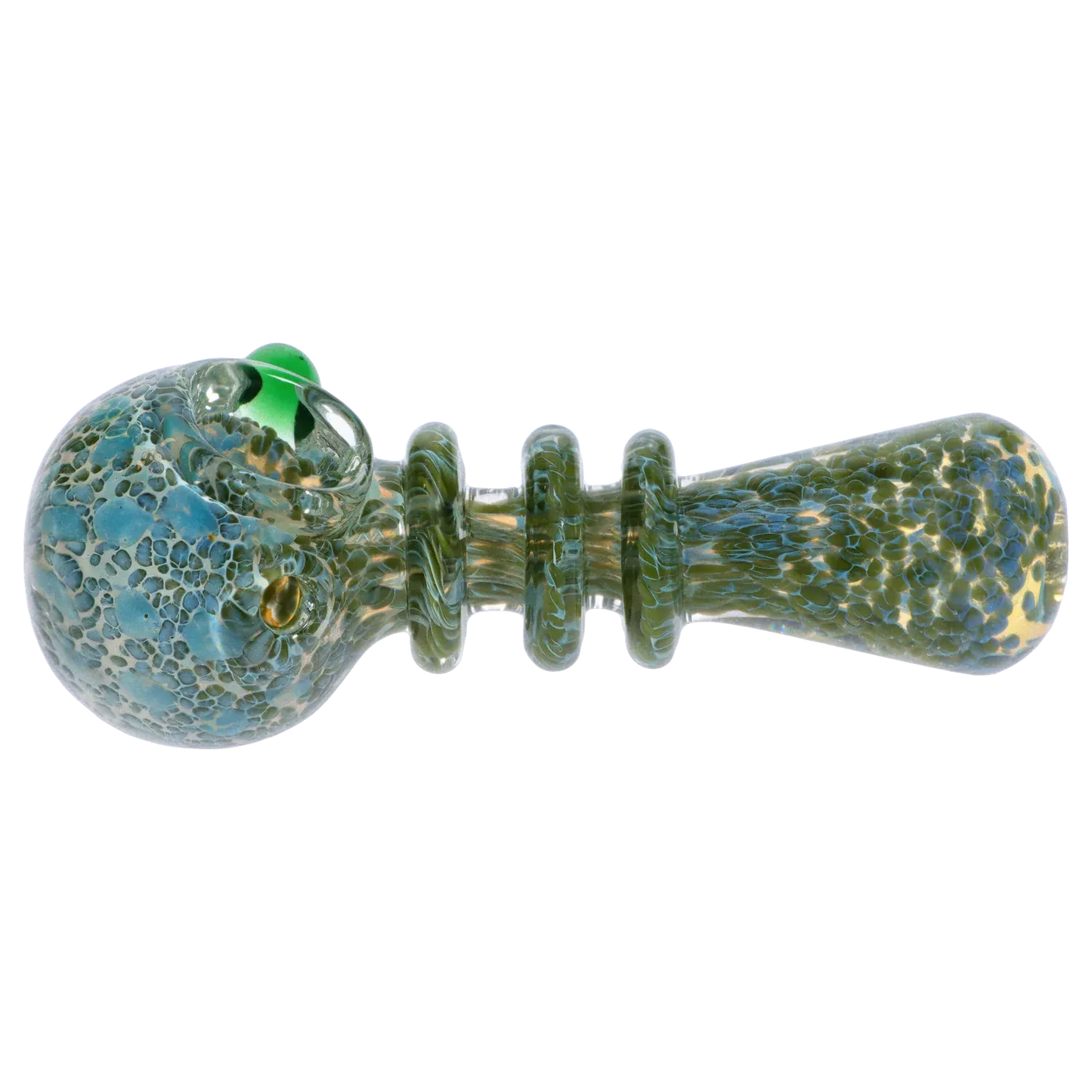 DHC Triple Ringed Speckled Spoon Pipe