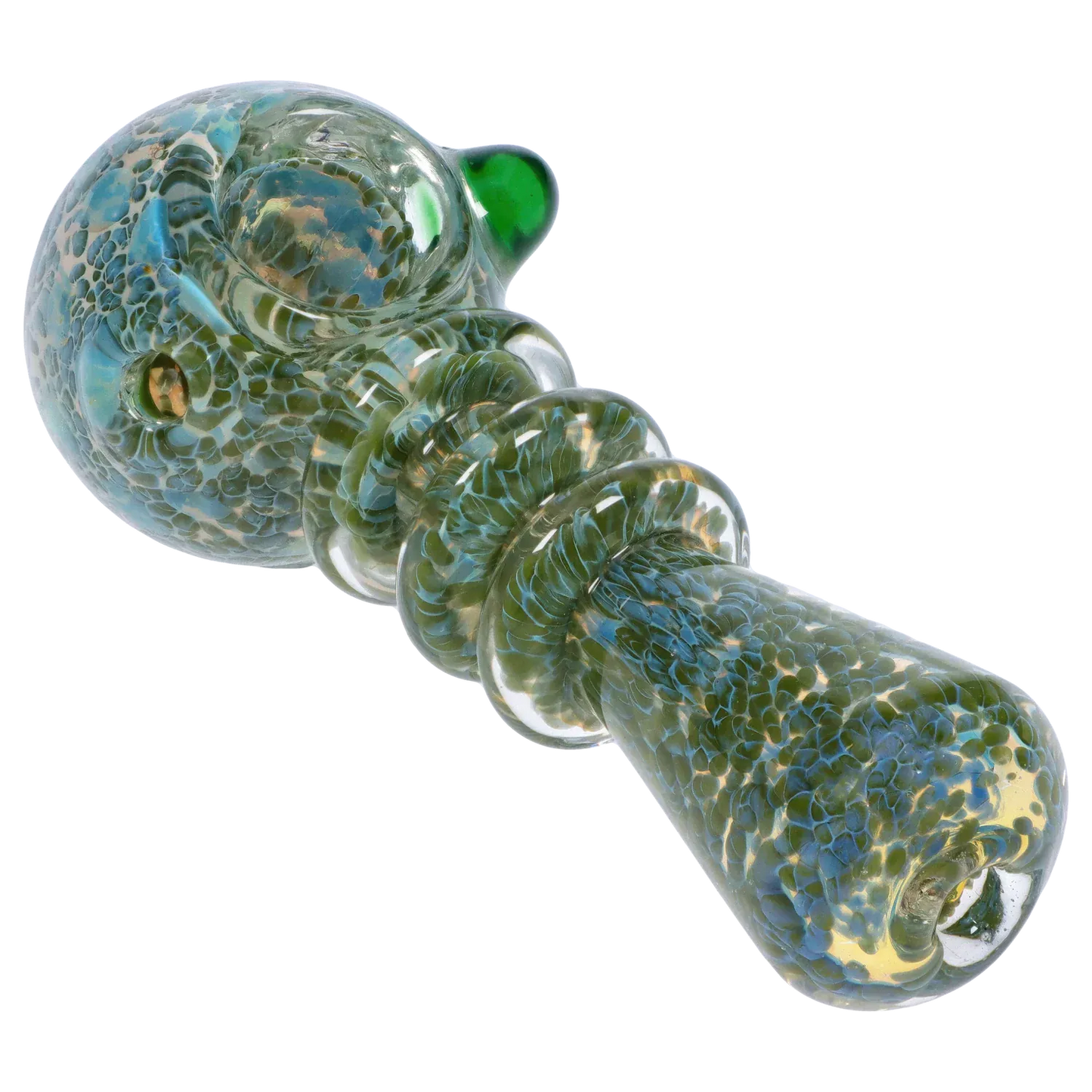 DHC Triple Ringed Speckled Spoon Pipe
