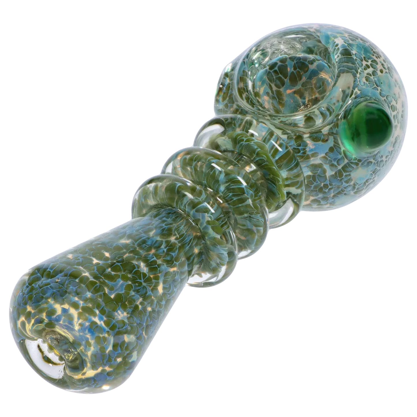DHC Triple Ringed Speckled Spoon Pipe