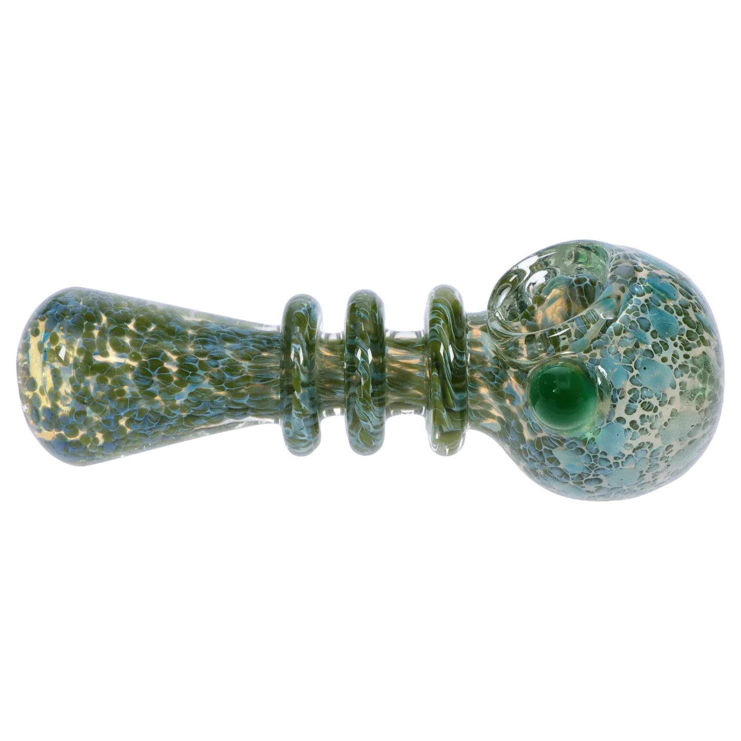 DHC Triple Ringed Speckled Spoon Pipe