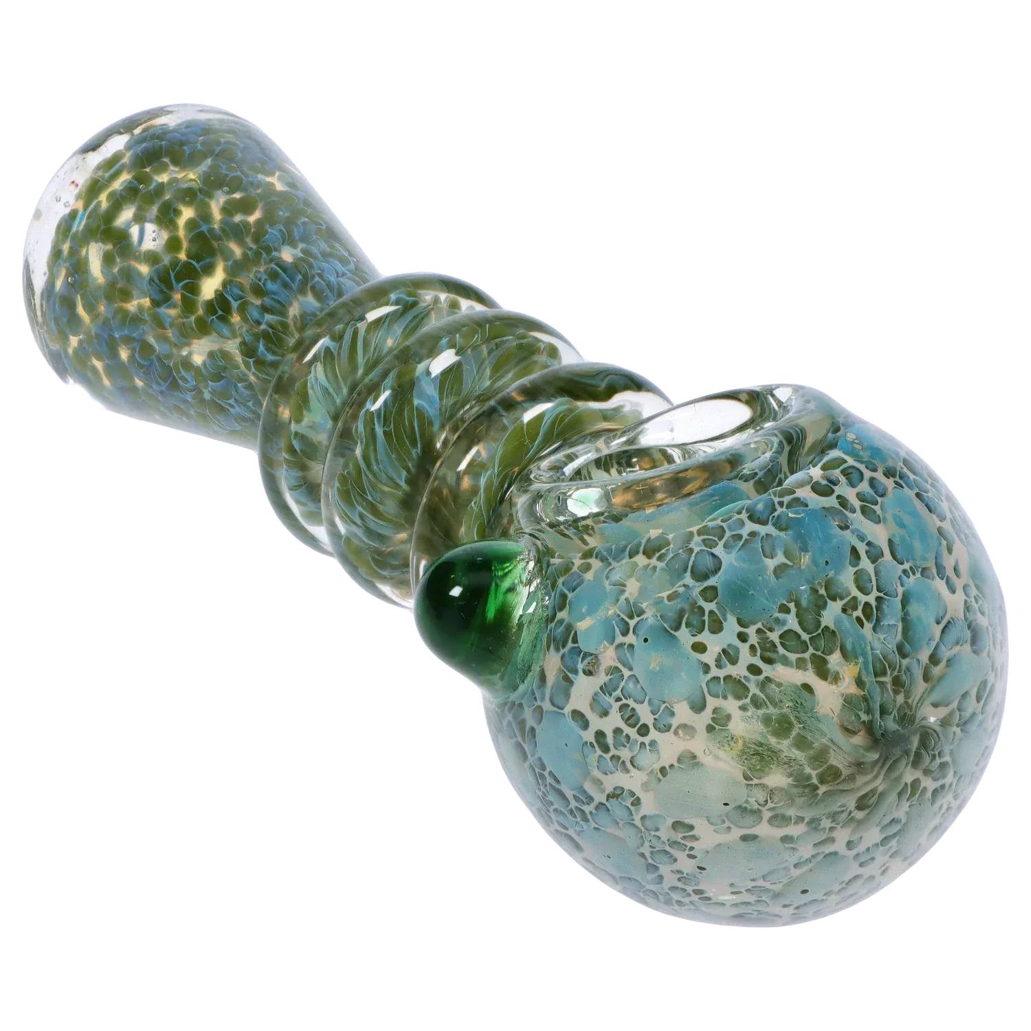 DHC Triple Ringed Speckled Spoon Pipe
