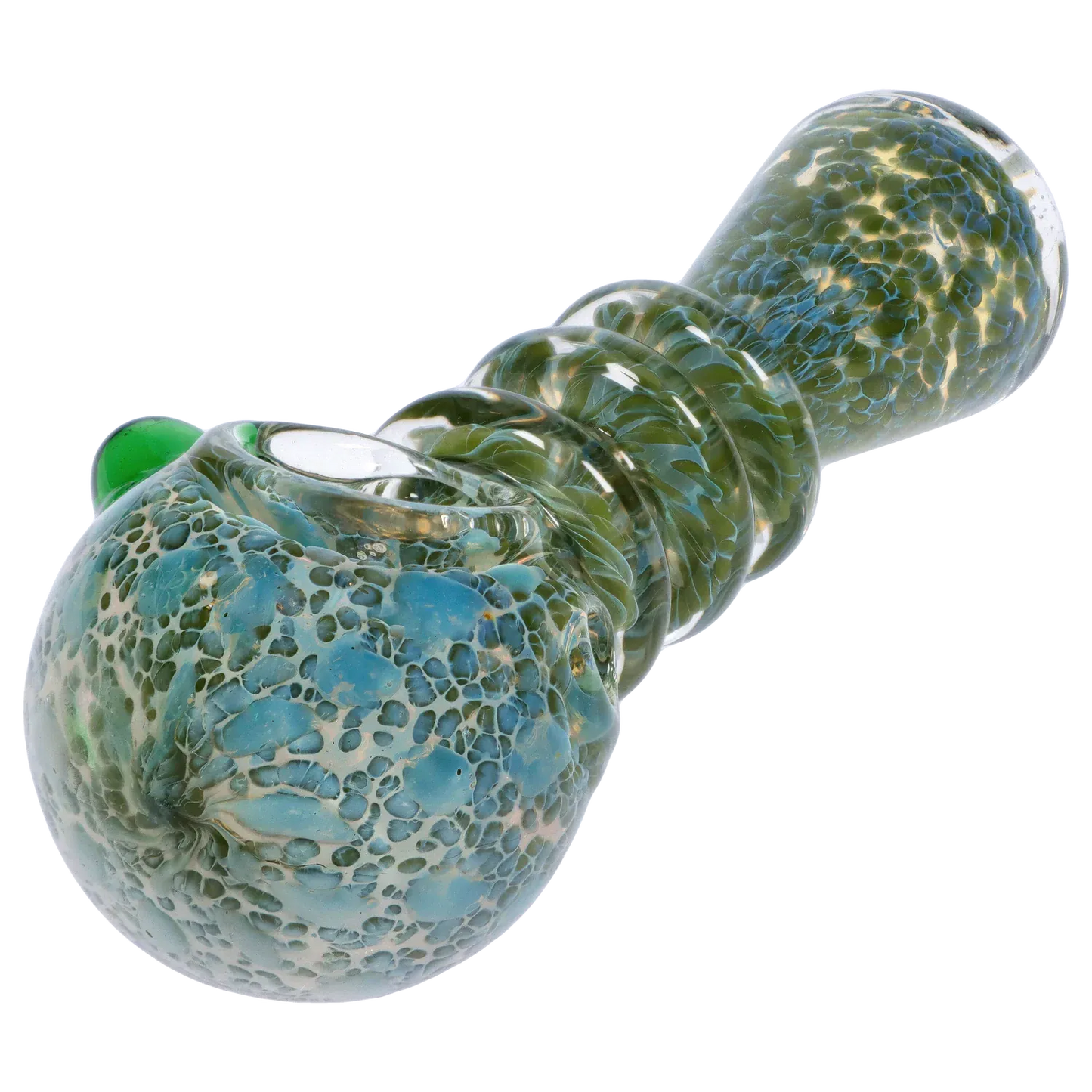 DHC Triple Ringed Speckled Spoon Pipe