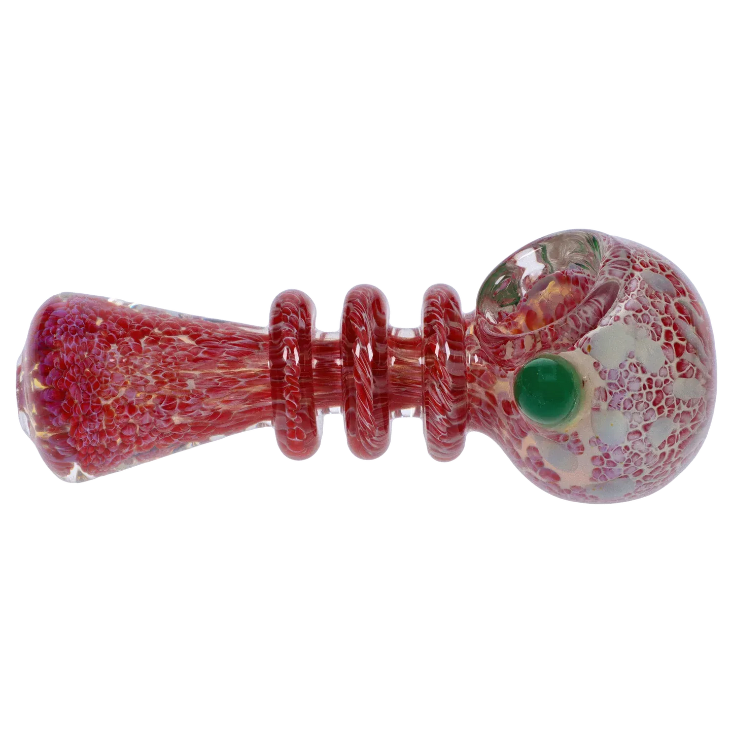 DHC Triple Ringed Speckled Spoon Pipe