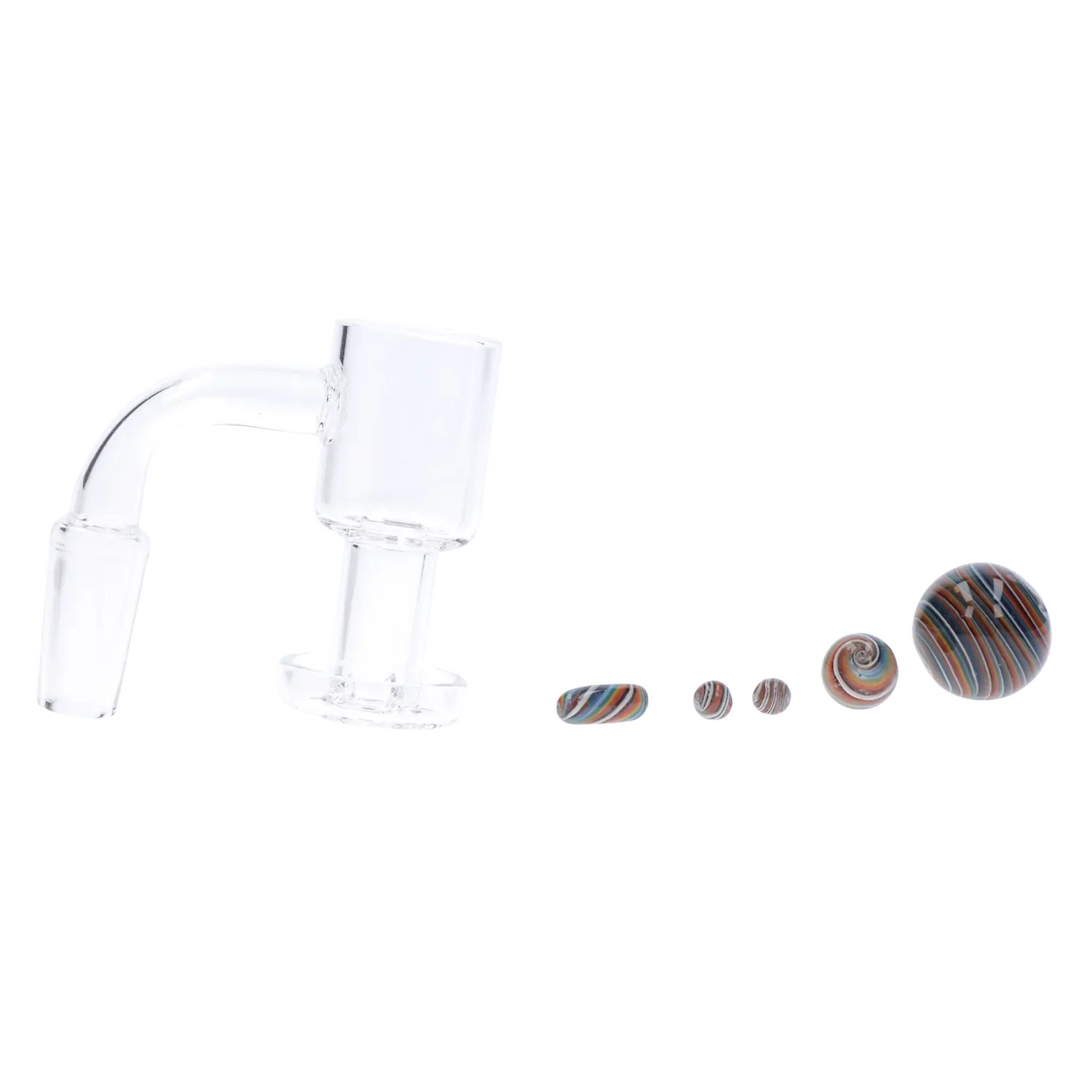 DHC Banger Set with Color Terp Beads - 90 degree - Male 14mm