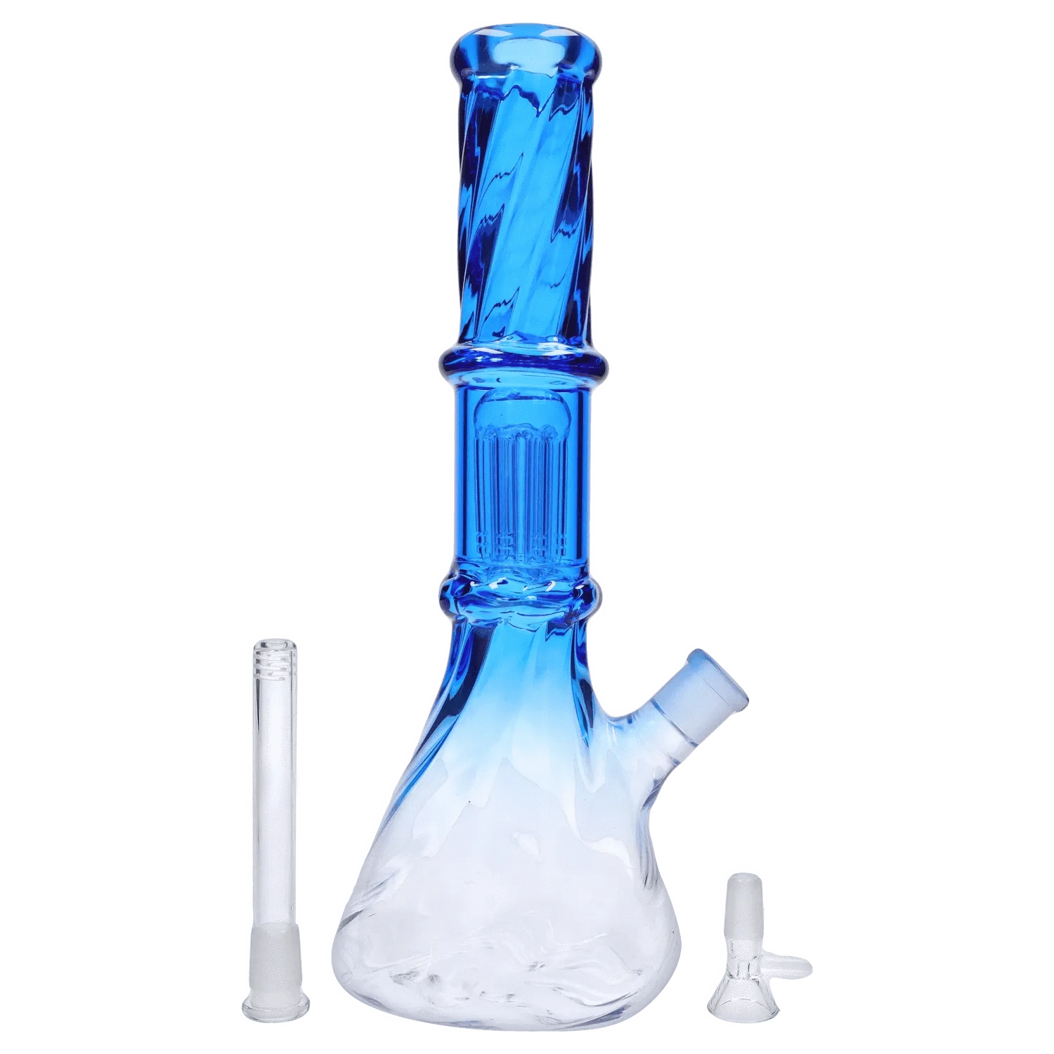 DHC Twisted Neon Beaker with Tree Perc