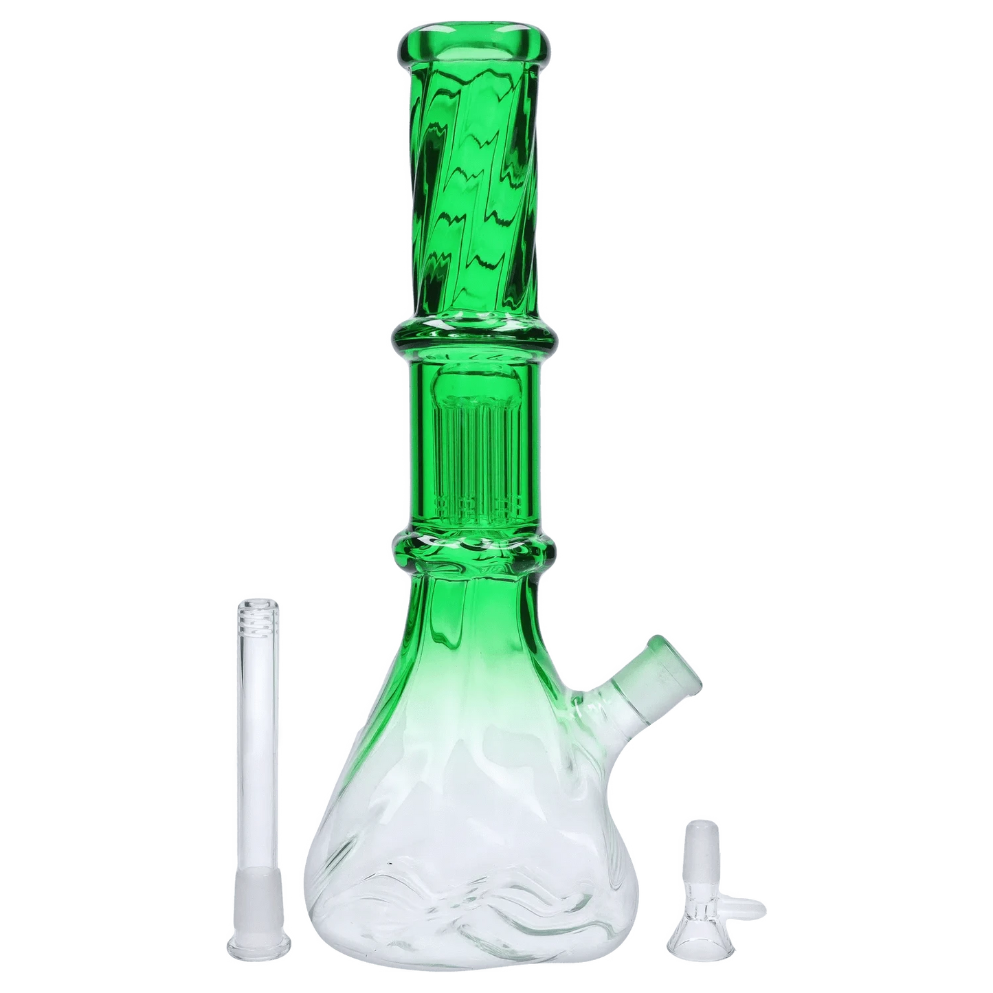 DHC Twisted Neon Beaker with Tree Perc