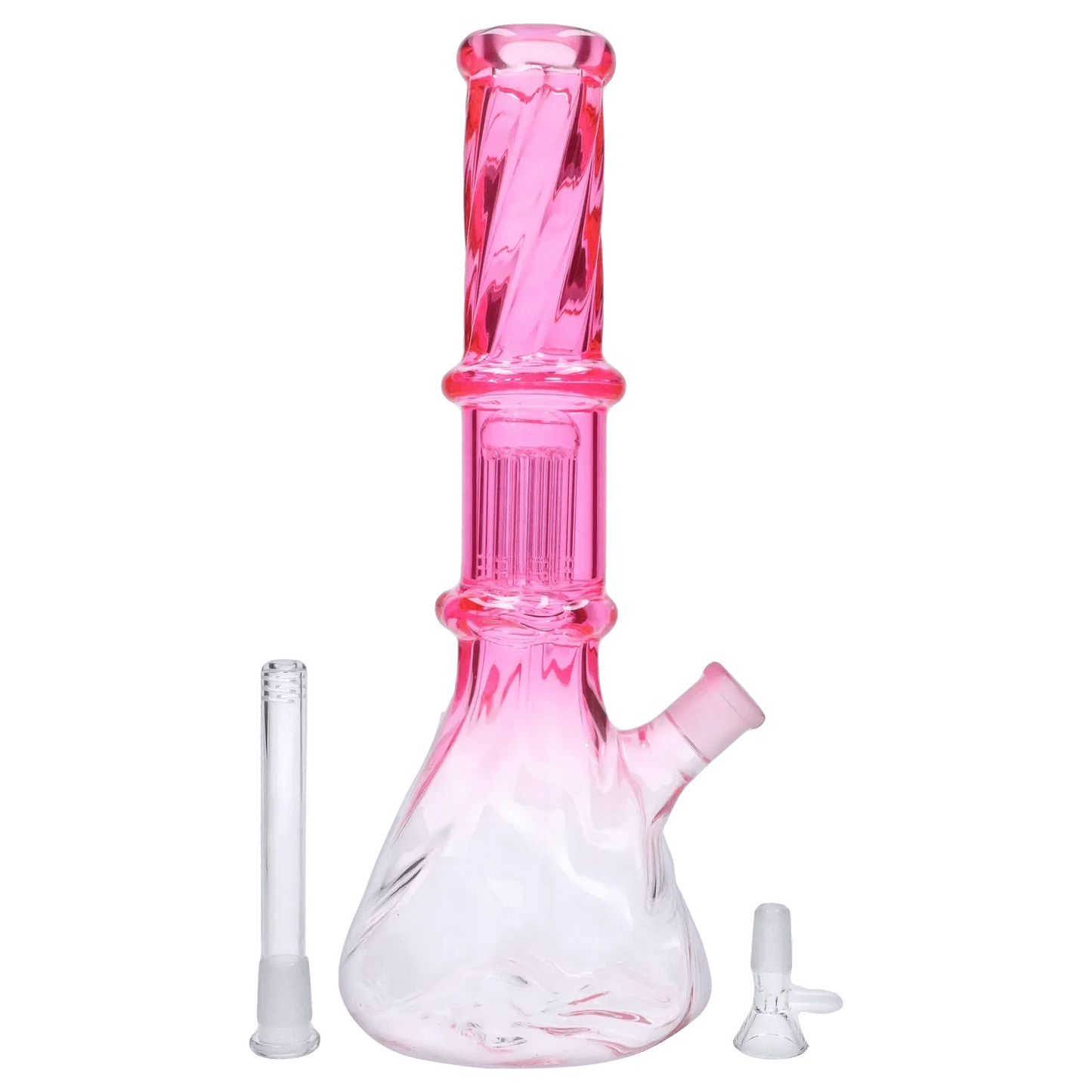 DHC Twisted Neon Beaker with Tree Perc