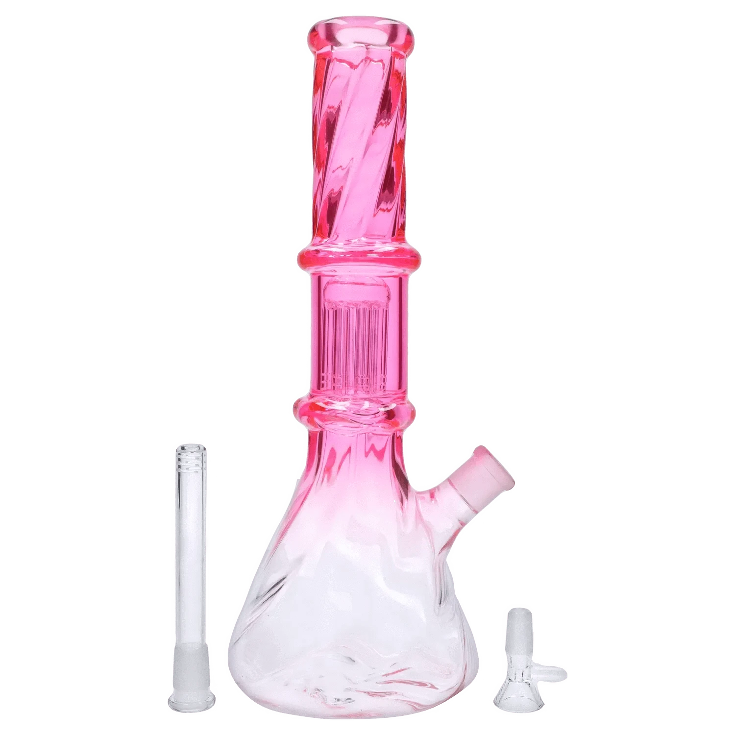 DHC Twisted Neon Beaker with Tree Perc