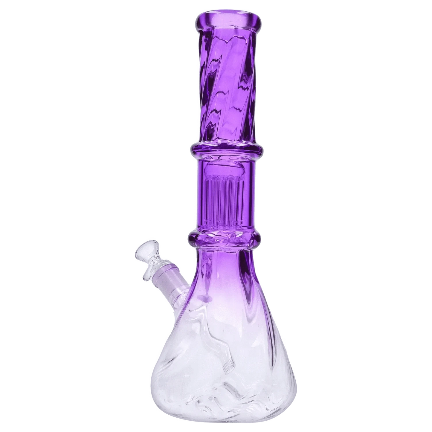 DHC Twisted Neon Beaker with Tree Perc