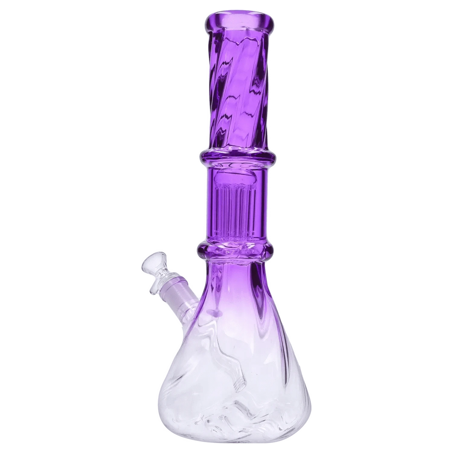DHC Twisted Neon Beaker with Tree Perc