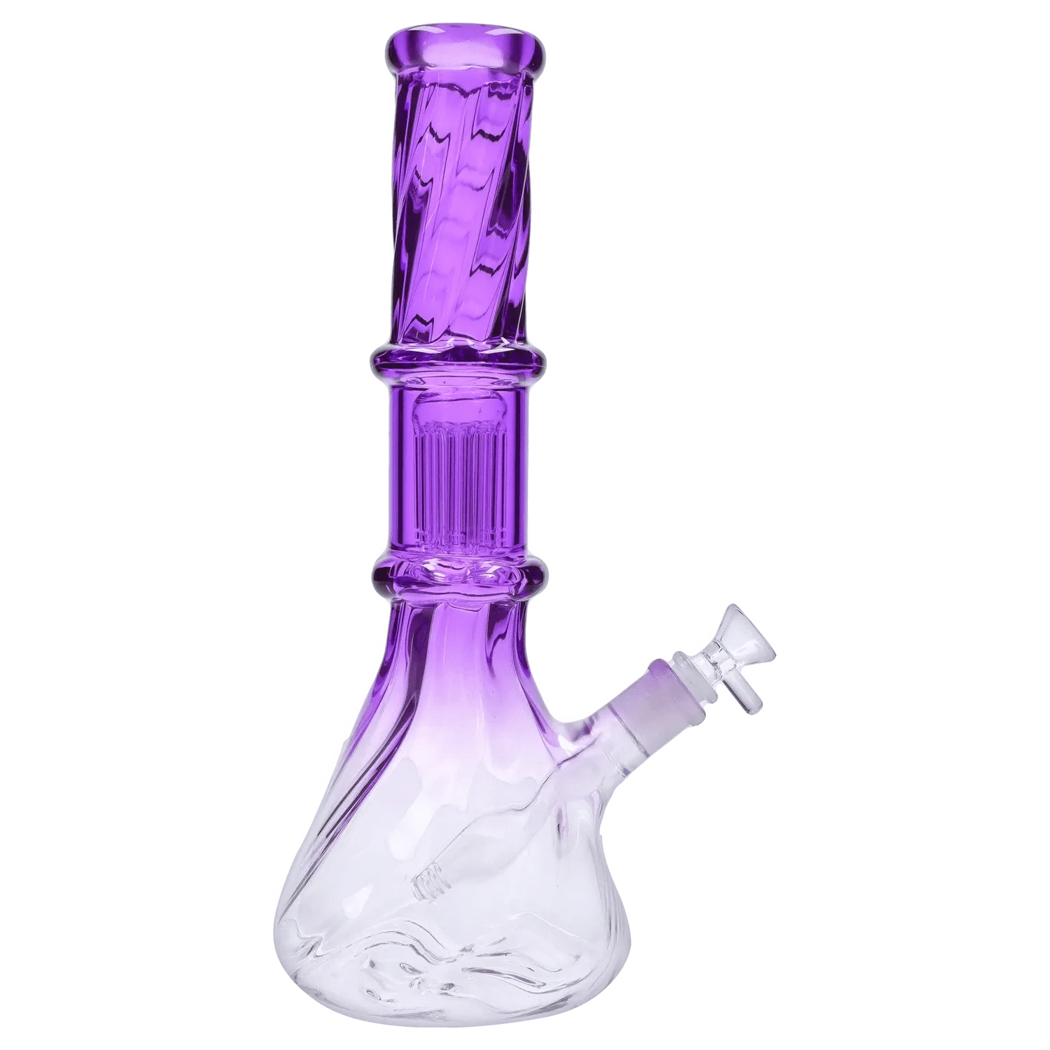 DHC Twisted Neon Beaker with Tree Perc
