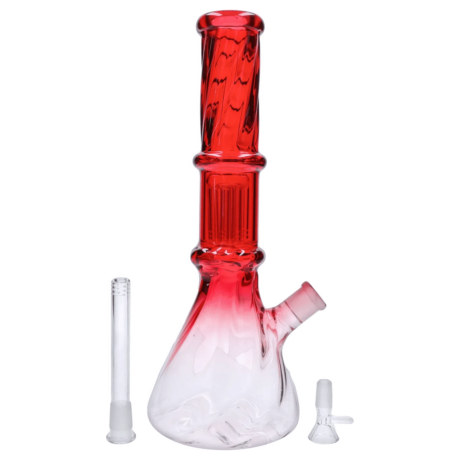 DHC Twisted Neon Beaker with Tree Perc