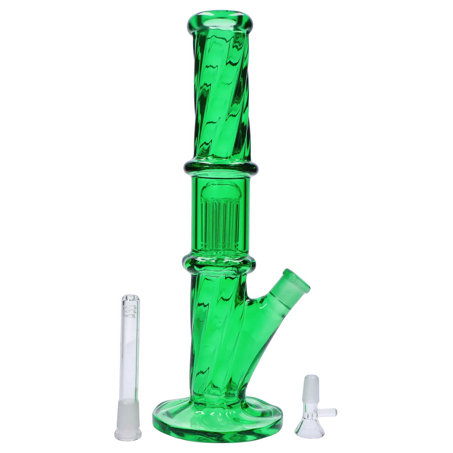 DHC Twisted Straight Tube with Tree Perc