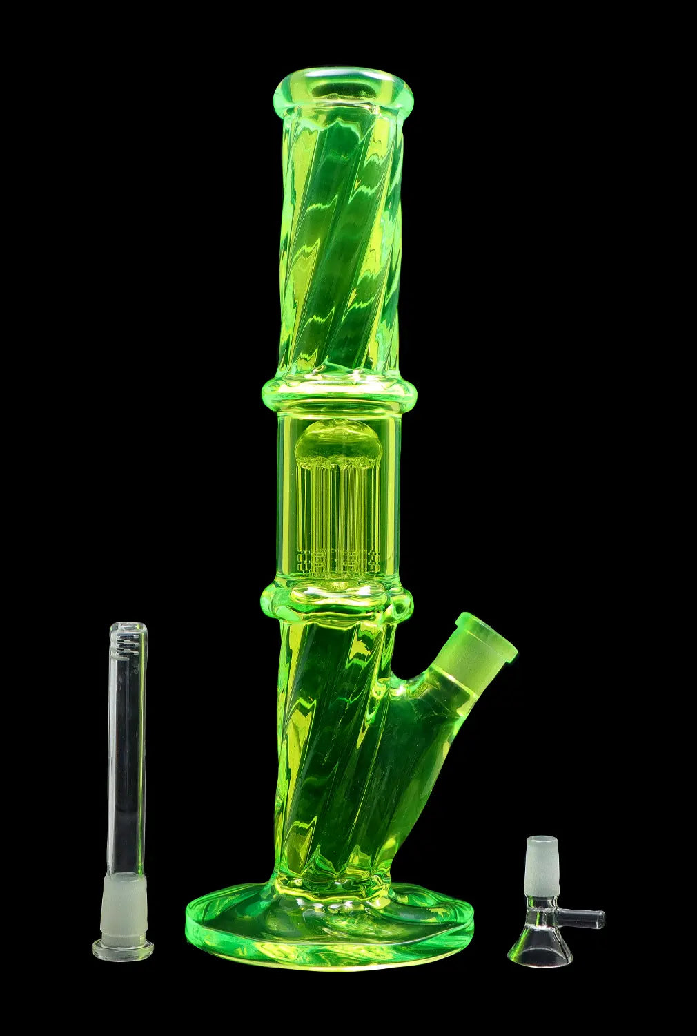 DHC Twisted Straight Tube with Tree Perc