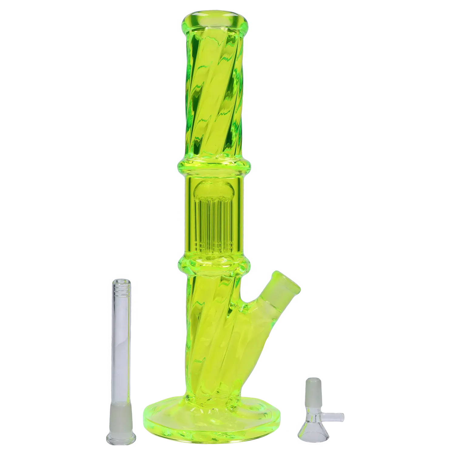 DHC Twisted Straight Tube with Tree Perc