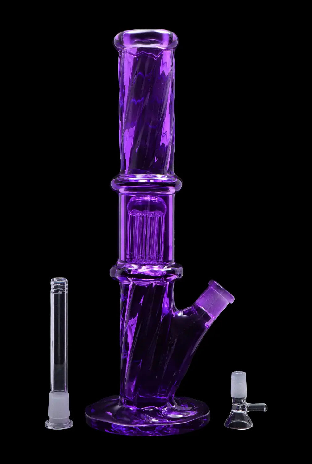 DHC Twisted Straight Tube with Tree Perc