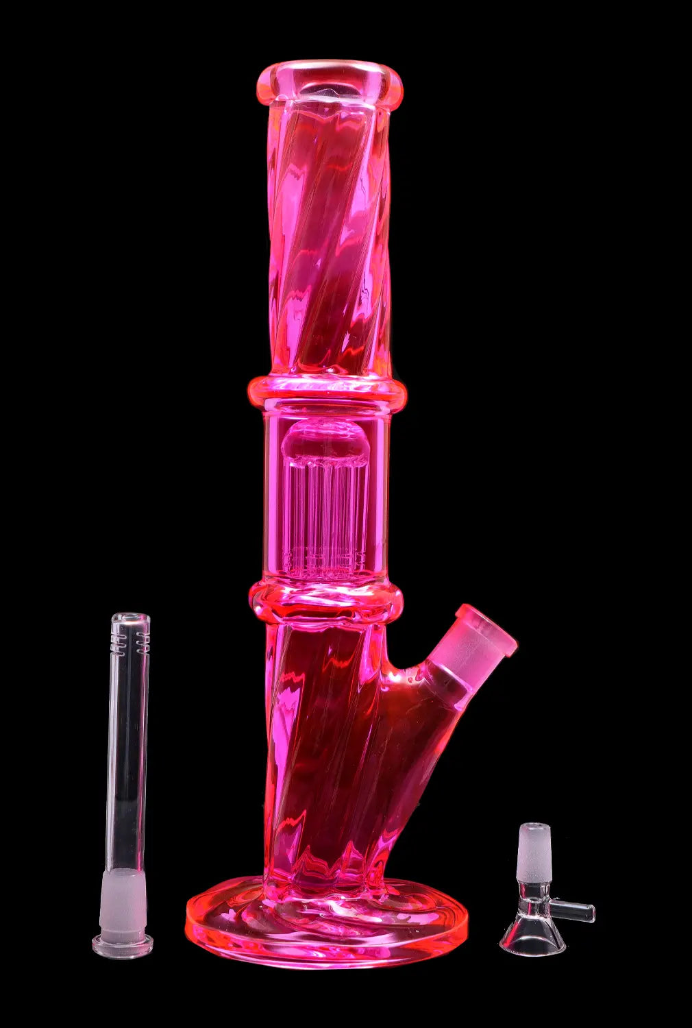 DHC Twisted Straight Tube with Tree Perc