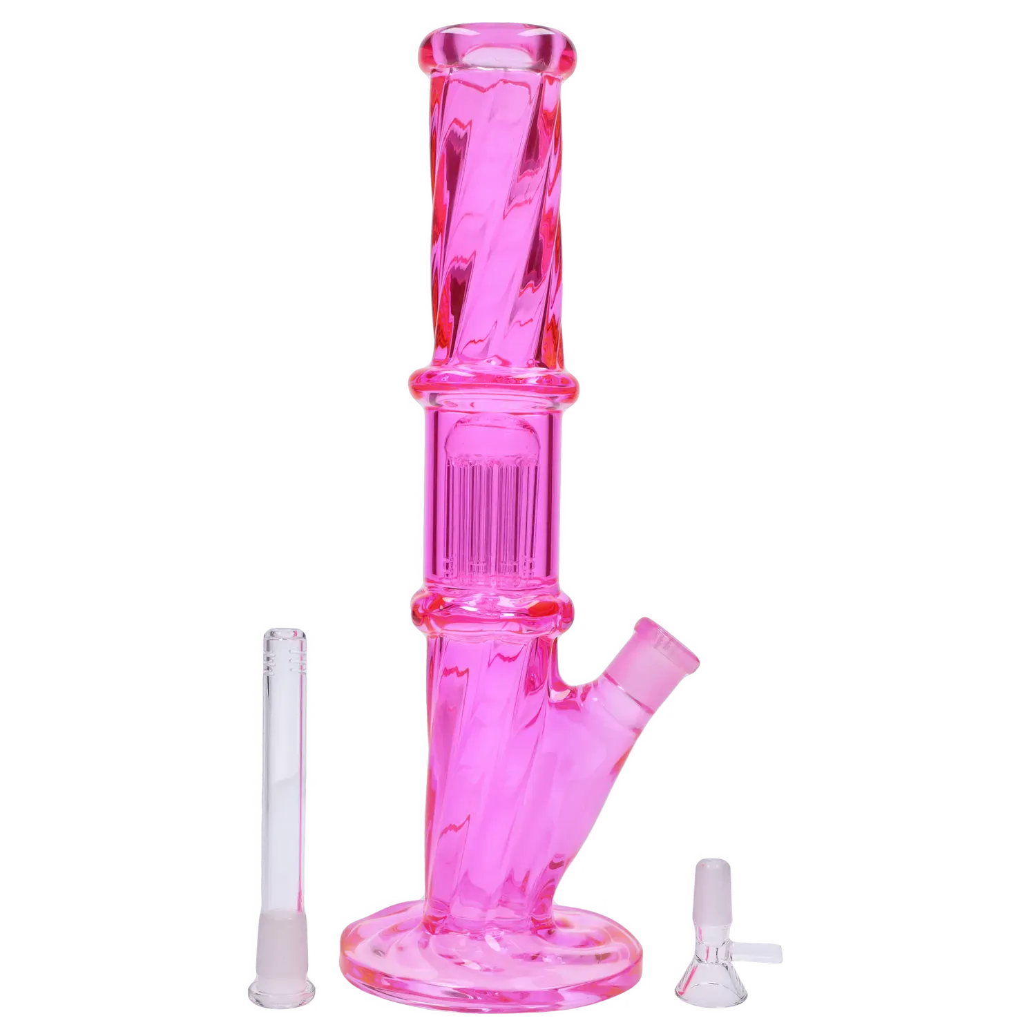 DHC Twisted Straight Tube with Tree Perc