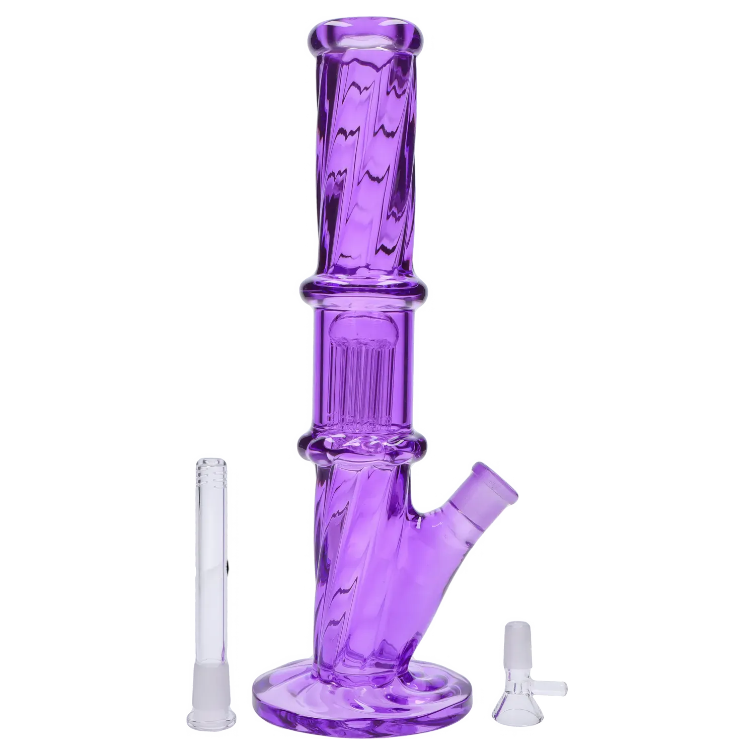 DHC Twisted Straight Tube with Tree Perc