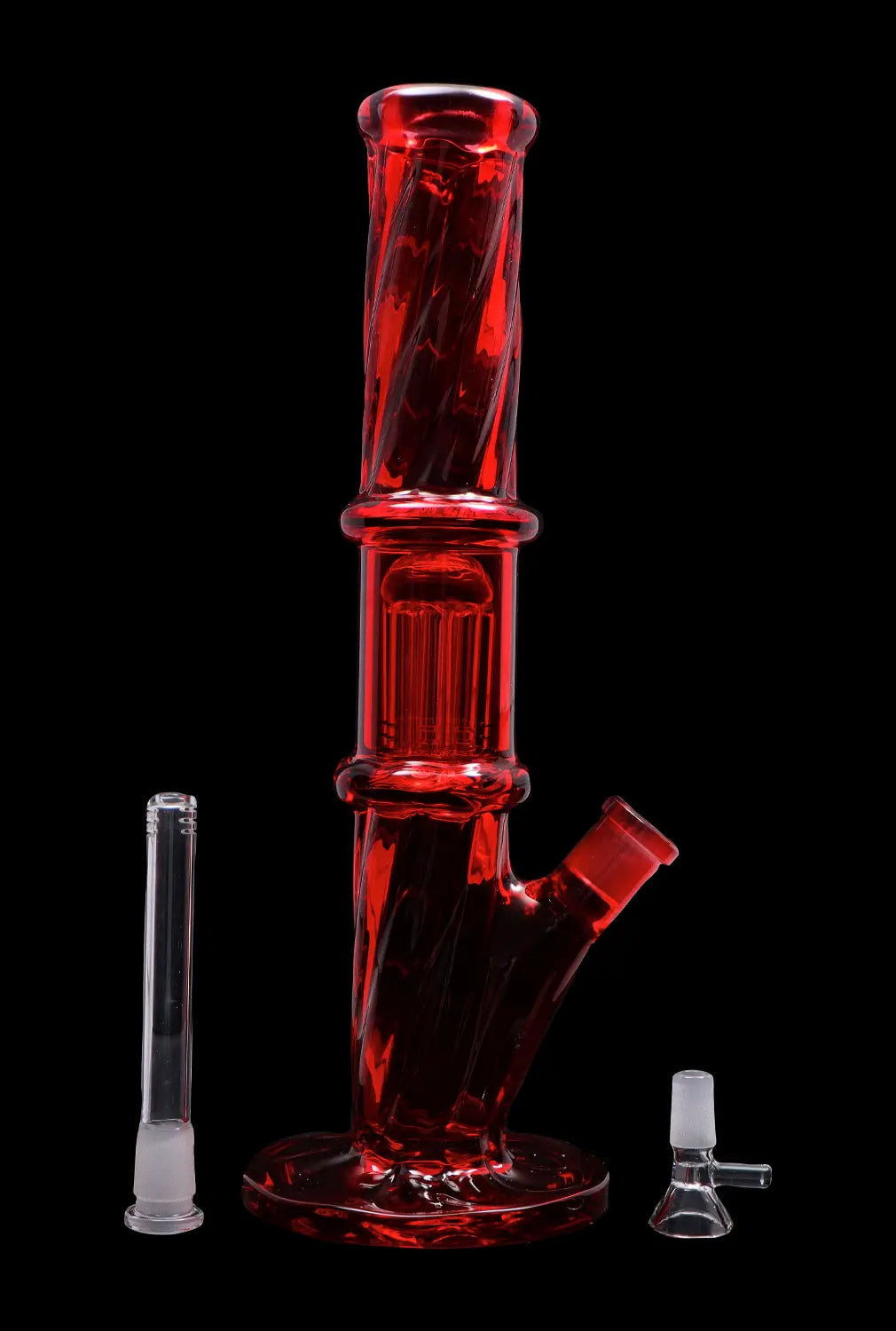 DHC Twisted Straight Tube with Tree Perc