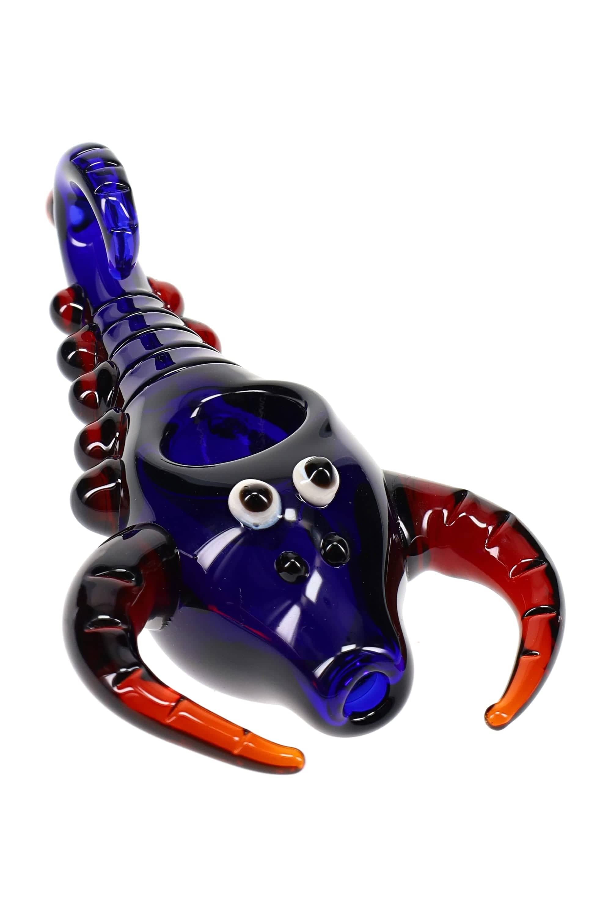 Primate Glass Colored Glass Scorpion Hand Pipe “Stinger” – Assorted Colors