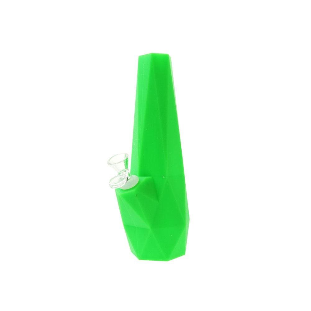 Daily High Club Water Pipe Neon Green Silicone Water Pipe Diamond