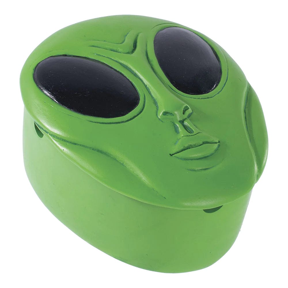 Fujima Ashtray Green Alien Covered Ashtray and Incense Holder