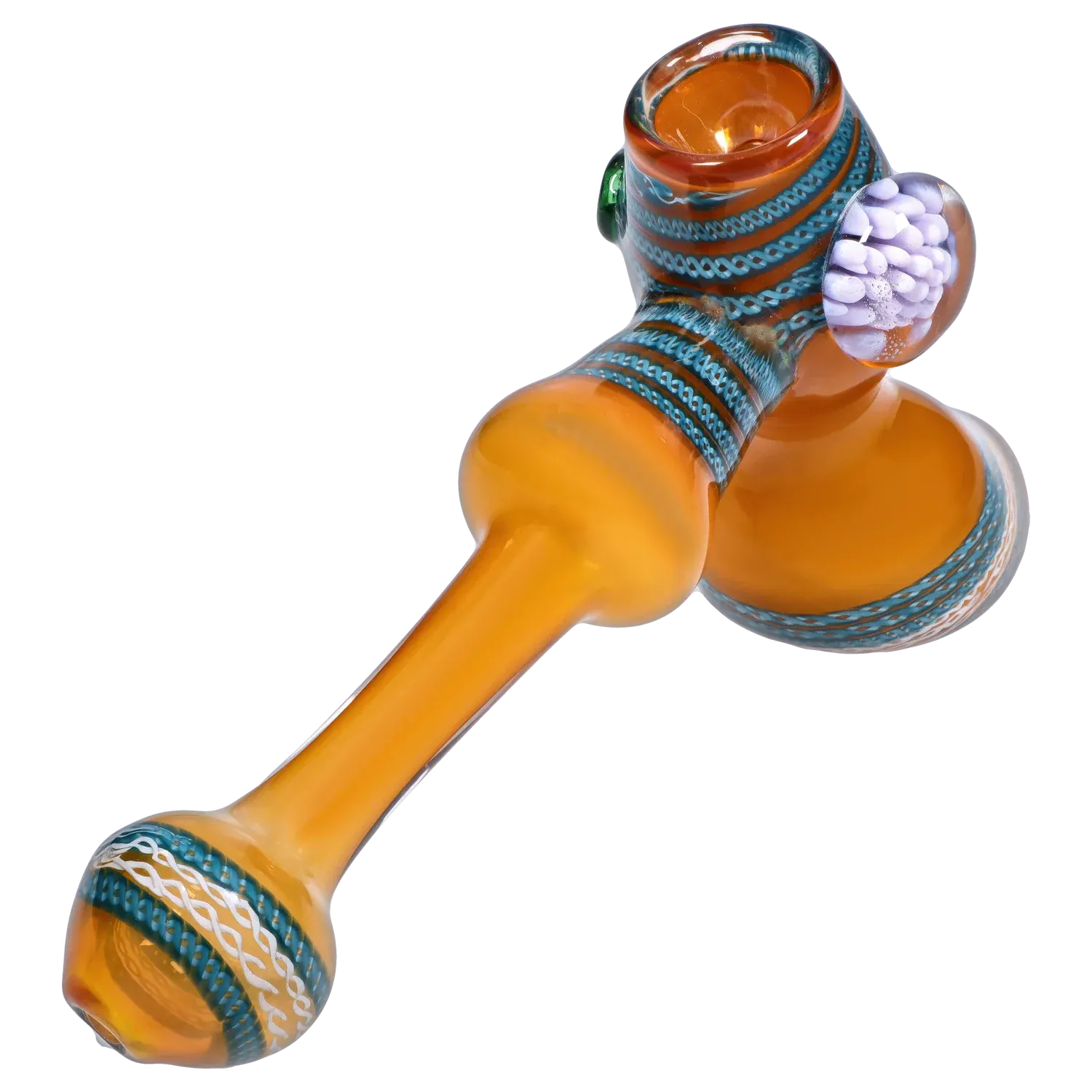 DHC Gold Fume with Locket Hammer Bubbler - 9 in.