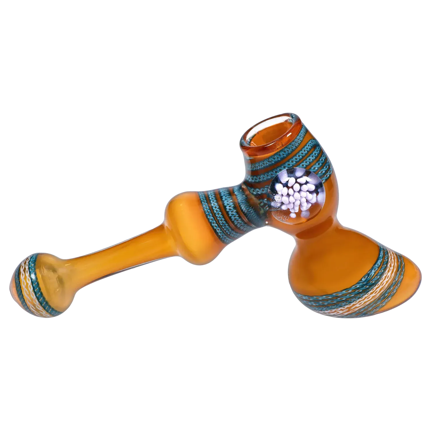 DHC Gold Fume with Locket Hammer Bubbler - 9 in.