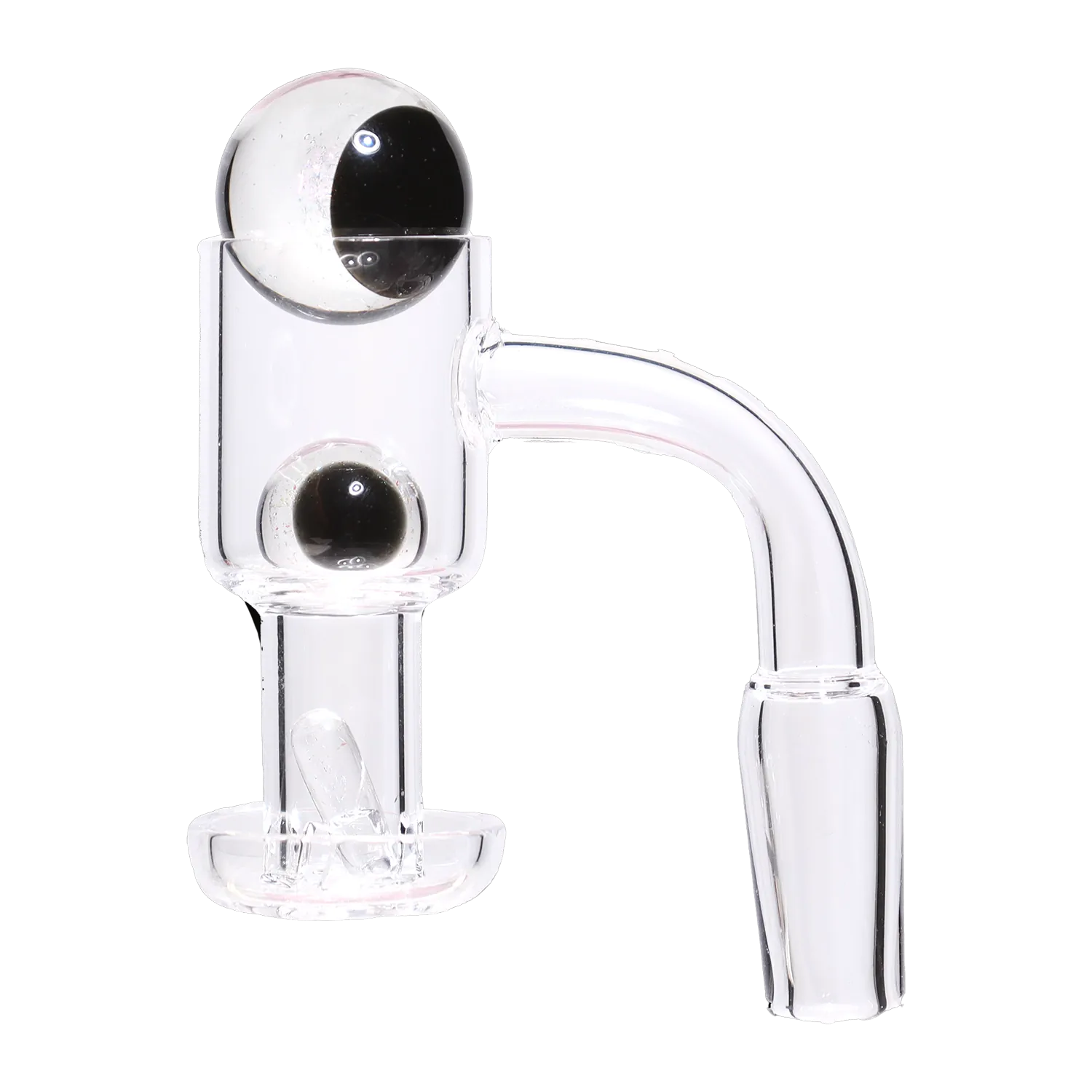 DHC Ying Yang Banger Set with Terp Beads - 90 degree - Male 14mm