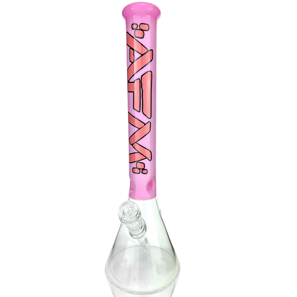 AFM Smoke Bong Pink 16" AFM Glass Extraterrestrial Colored Glass Beaker Bong