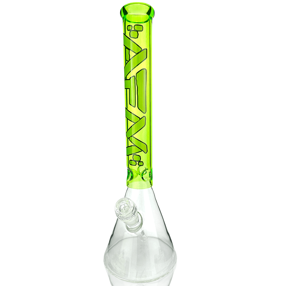 AFM Smoke Bong Lime 16" AFM Glass Extraterrestrial Colored Glass Beaker Bong