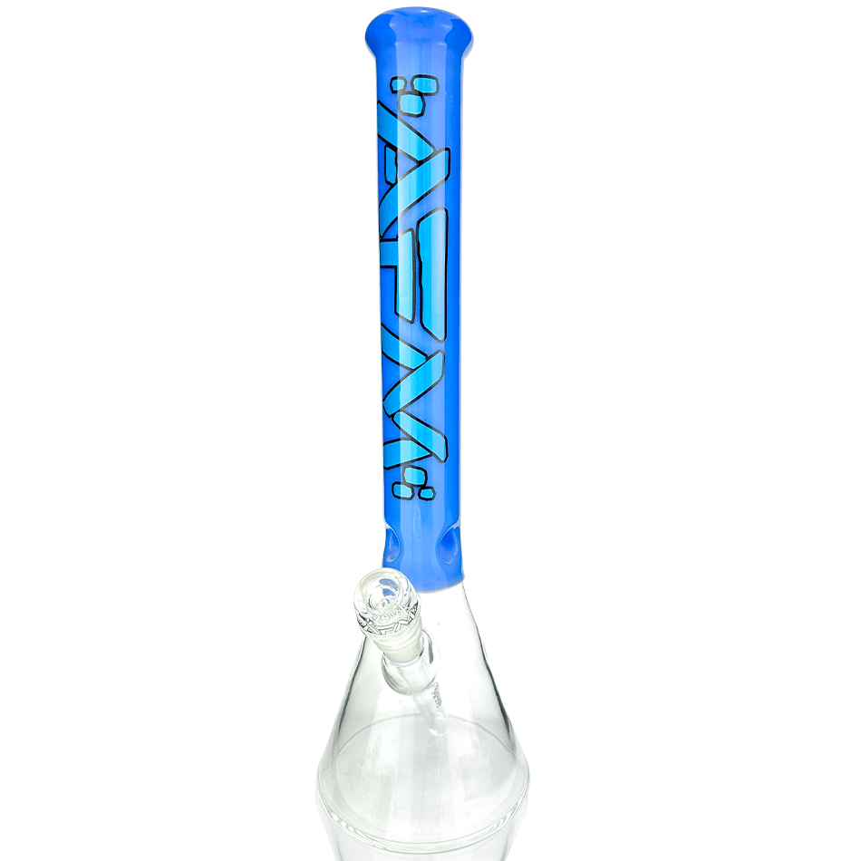 AFM Smoke Bong Jade Blue 16" AFM Glass Extraterrestrial Colored Glass Beaker Bong