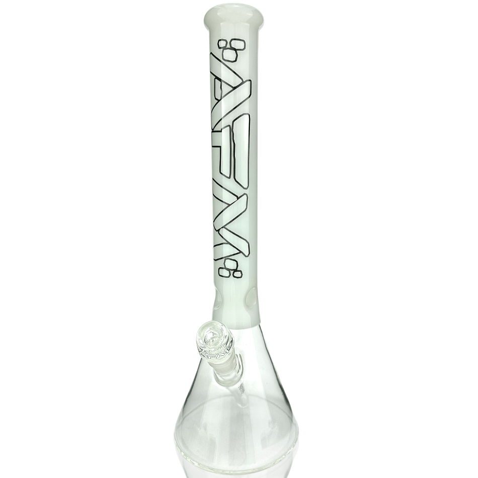 AFM Smoke Bong Ivory 16" AFM Glass Extraterrestrial Colored Glass Beaker Bong