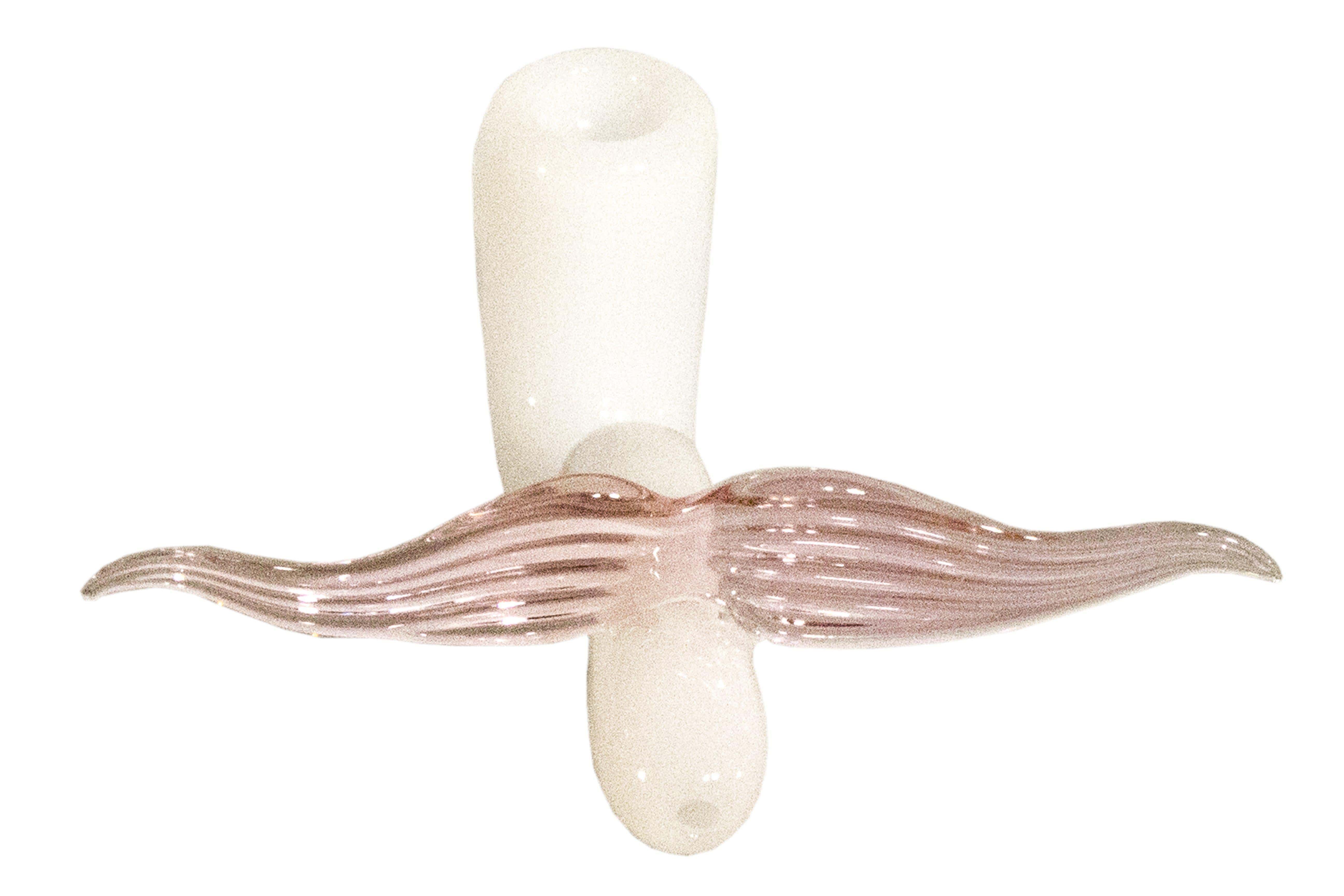 White Mustache Pipe