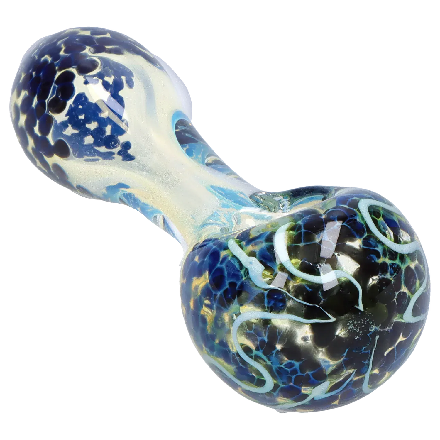 DHC Twisting Stripe Spoon Pipe - 2.5 in.