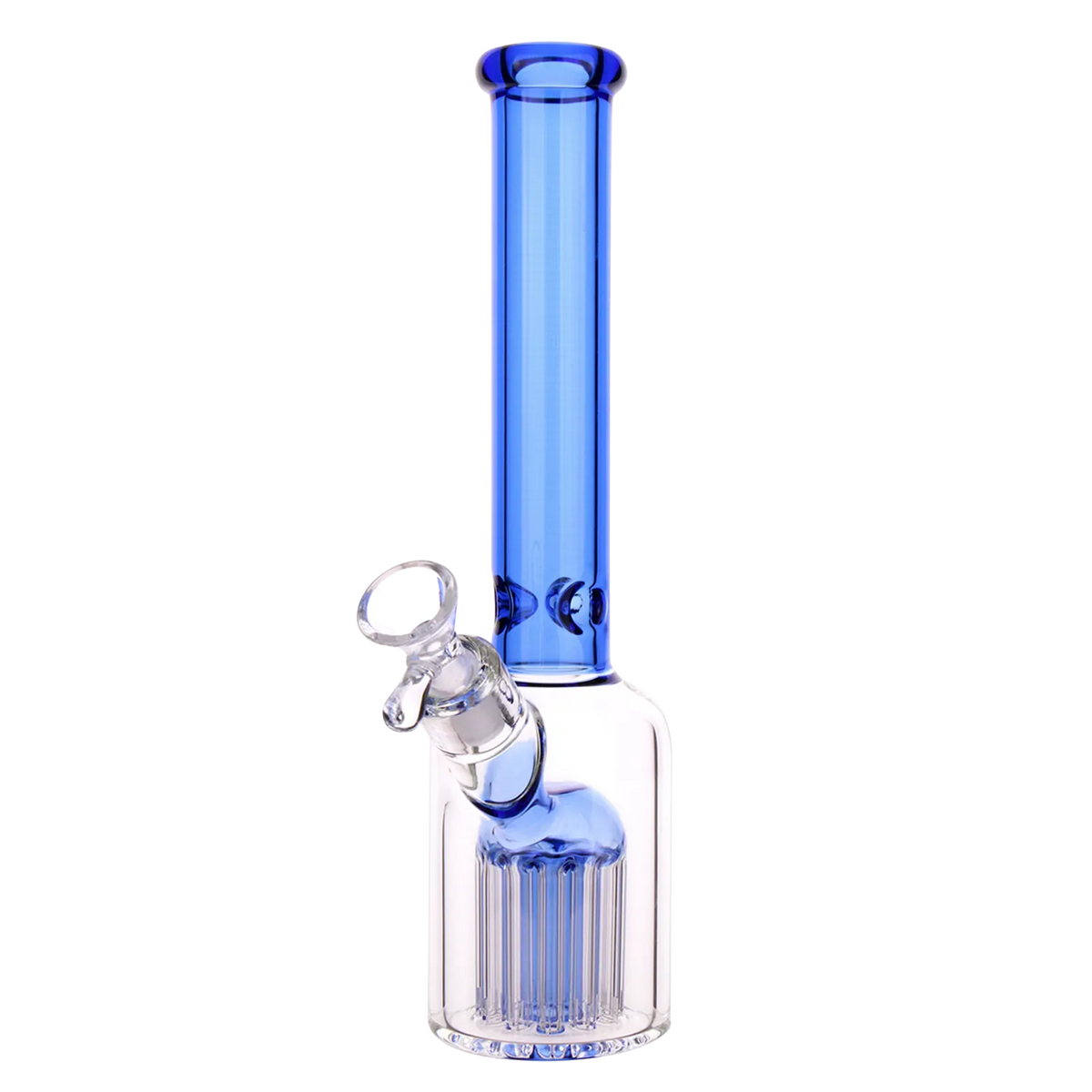 Percs Rounded DHC Color Tube & Tree Perc Rounded Beaker Bong - 10.5 in.