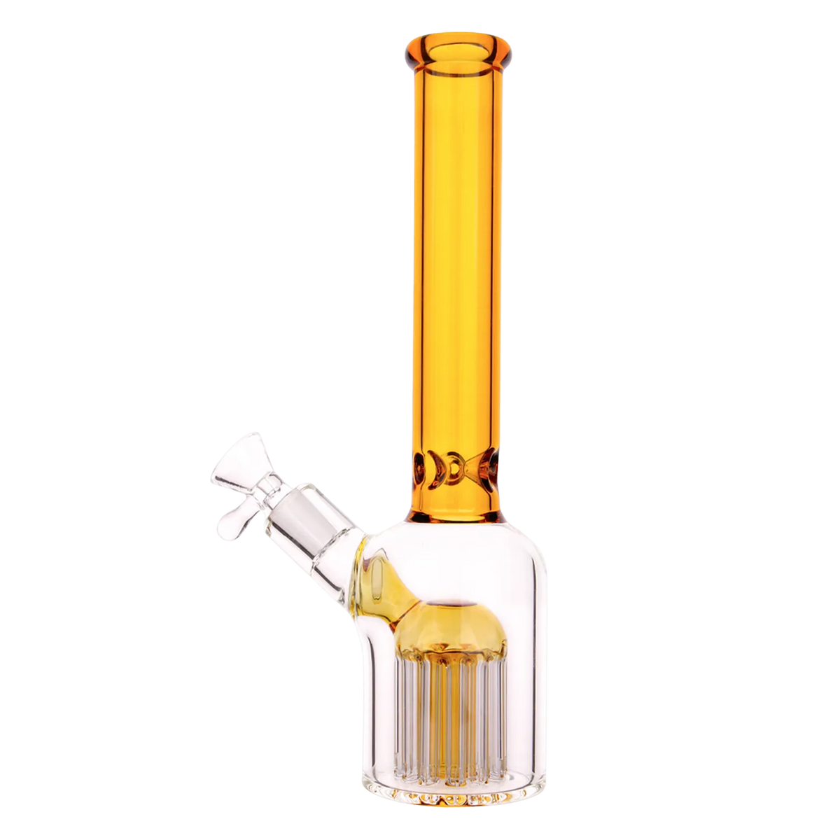 Percs Rounded DHC Color Tube & Tree Perc Rounded Beaker Bong - 10.5 in.