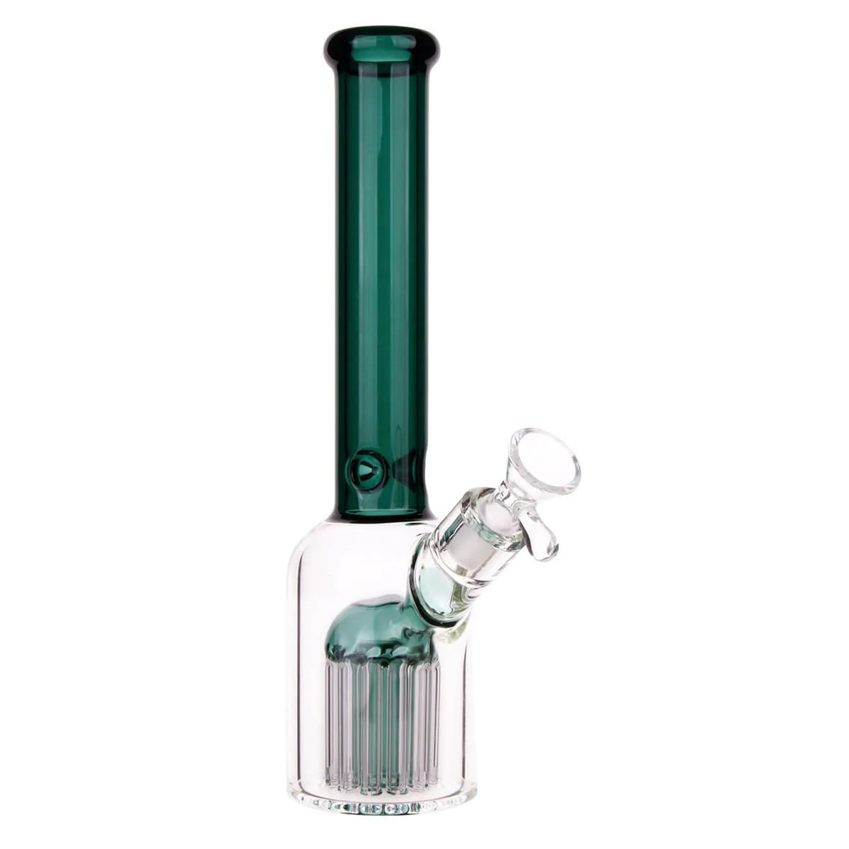 Percs Rounded DHC Color Tube & Tree Perc Rounded Beaker Bong - 10.5 in.