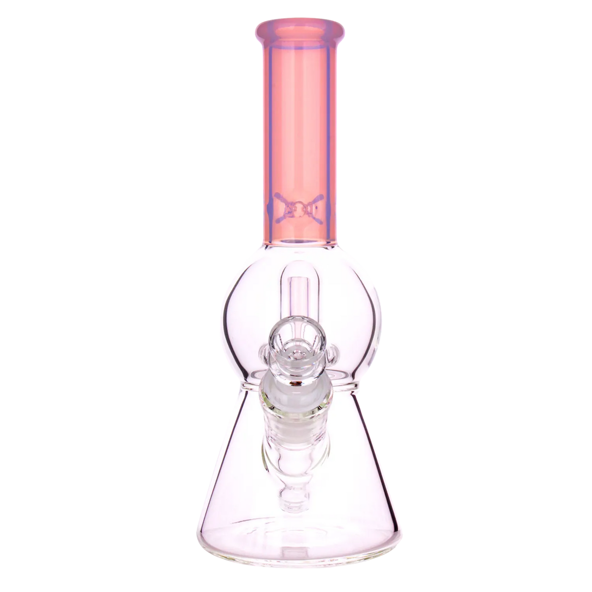 Percs Rounded DHC Color UFO Perc Beaker Bong - 8.5 in.