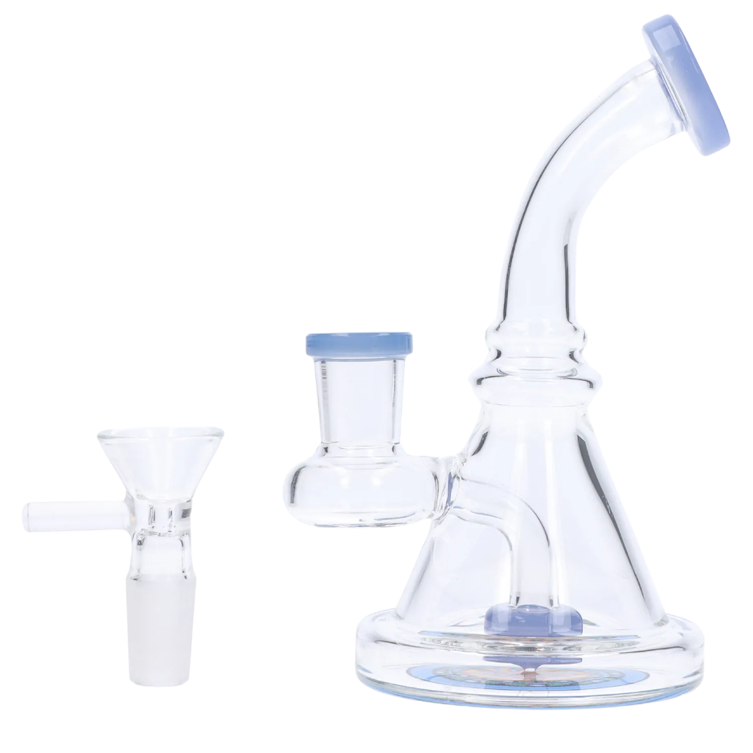 DHC Bent Neck Reversable Bottom with Perc Bong