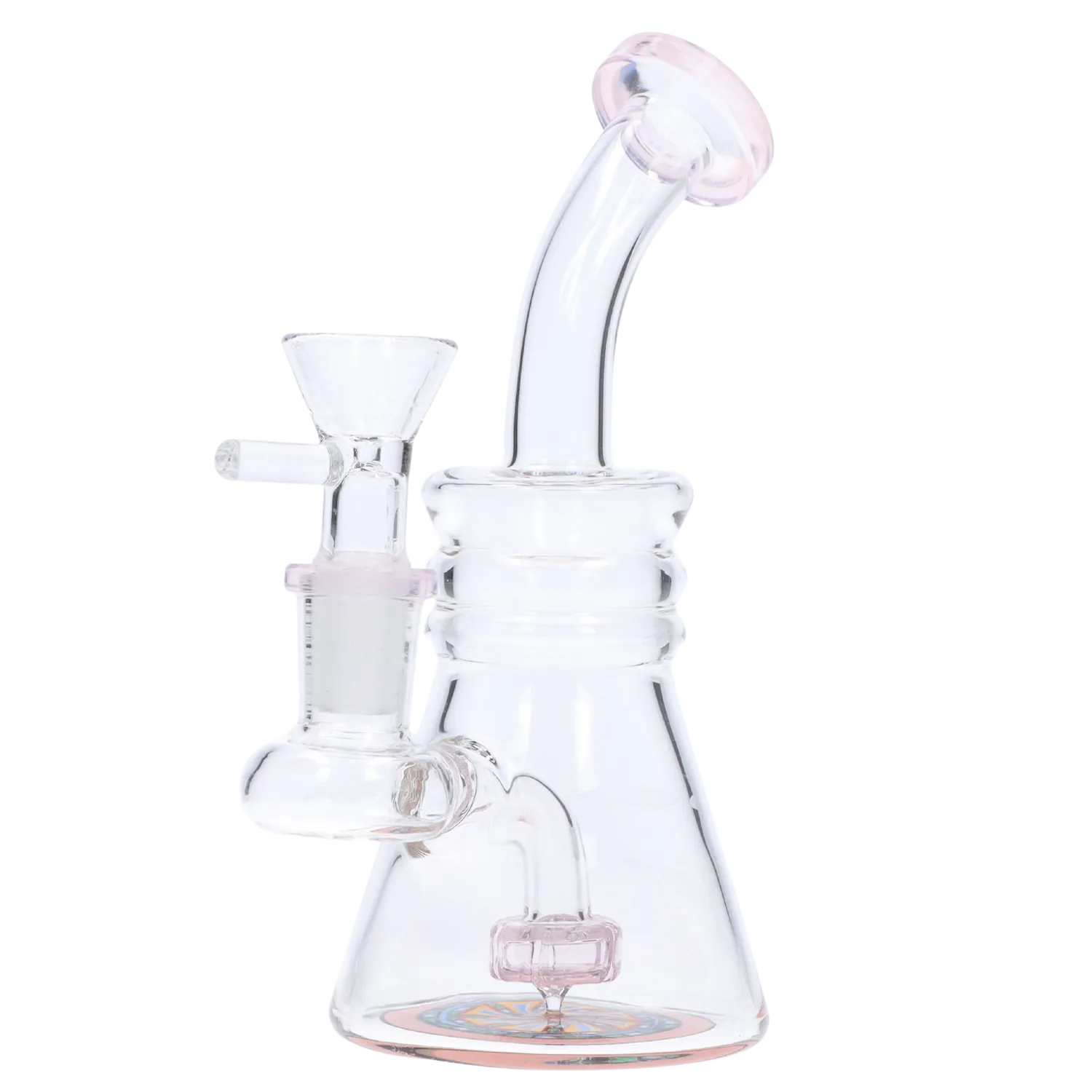 DHC Bent Neck Reversable Bottom with Perc Bong